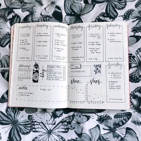 Bullet Journal Post: February Review & March Set Up!